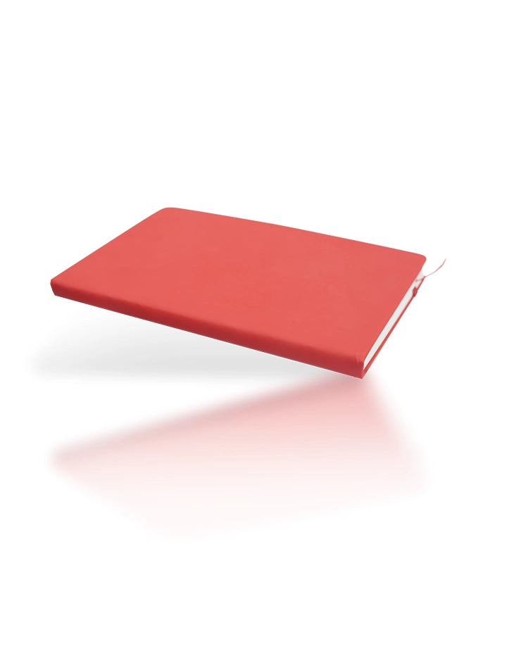 A5 Red PU Notebook with Pen Holder – 100 Sheets, 70gsm Ruled Paper – Custom Logo Ready